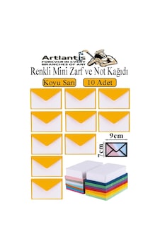 Renkli Mini Zarf 7x9 Cm Not Kağıtlı 10 Adet Küçük Renkli Zarf Mektup Oyun Zarfı Doğum Günü Dilekleri Zarfı Canlı Renkler Sarı Renkli Mini Zarf 7x9 Cm Not Kağıtlı 10 Adet Küçük Renkli Zarf Mektup Oyun Zarfı Doğum Günü Dilekleri Zarfı Canlı Renkler Sarı