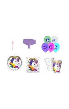 Unicorn Doğum Günü Süsleri ve Parti Seti 16 Kişilik Full Ekonomik Unicorn Doğum Günü Süsleri ve Parti Seti 16 Kişilik Full Ekonomik