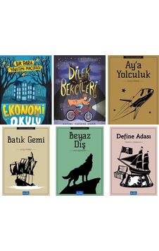 Ekonomi Okulu,dilek Bekçileri.batık Gemi,beyaz Diş,define Adası,aya Yolculuk ,4,5,6,7.sıınıf Set Ekonomi Okulu,dilek Bekçileri.batık Gemi,beyaz Diş,define Adası,aya Yolculuk ,4,5,6,7.sıınıf Set