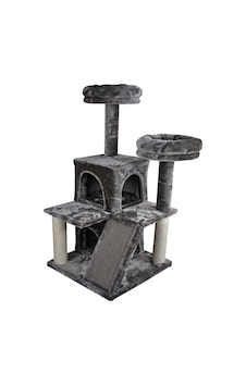 Tommy - 397 - Çok Katlı Lüks Kedi 50x50x116 Evli - Csmo-tex - Tırmalama Gri