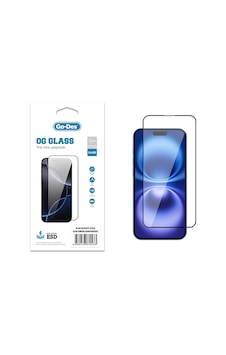 Apple Uyumlu   iPhone 16 Plus Go Des Og Glass Antistatik Temperli Cam Ekran Koruyucu Şeffaf