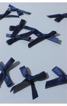 Lacivert Küçük Saten Fiyonk 50 Adet Lacivert - 655381680