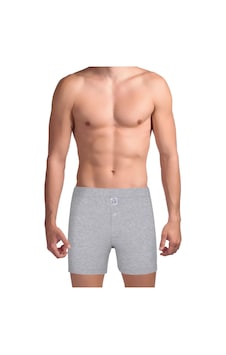 The Don Traditional Erkek Boxer Şort Gri Kırçıllı 001 The Don Traditional Erkek Boxer Şort Gri Kırçıllı 001