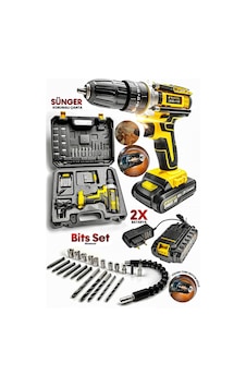Metal Şanzuman Darbeli Güçlendirilmiş Pil Prime 99658prox Çift Akülü Vidalama Pro Çanta Matkap Takım Metal Şanzuman Darbeli Güçlendirilmiş Pil Prime 99658prox Çift Akülü Vidalama Pro Çanta Matkap Takım