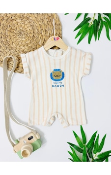 Alpbebe Chad Leon Arkadan Ve Alttan Çıtçıtlı Yazlık Tulum - Ekru Ekru Alpbebe Chad Leon Arkadan Ve Alttan Çıtçıtlı Yazlık Tulum - Ekru Ekru