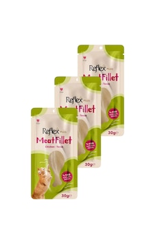 Meat Fillet Yetişkin Kediler İçin Ödül Maması Tavuk 30 Gr Üçlü Paket Meat Fillet Yetişkin Kediler İçin Ödül Maması Tavuk 30 Gr Üçlü Paket