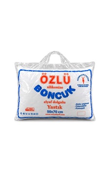 1 Adet Dolgun Boncuk Silikon Yastık 900gr Beyaz