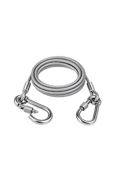 Sunup Sn-38106 2 Metre Çelik Köpek Bağlama Halatı Kilitli Karabina Pvc Kaplamalı Sunup Sn-38106 2 Metre Çelik Köpek Bağlama Halatı Kilitli Karabina Pvc Kaplamalı