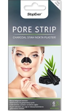 Stopever Charcoal Pore Strip Kömürlü Siyah Nokta Plasteri 6'lı Stopever Charcoal Pore Strip Kömürlü Siyah Nokta Plasteri 6'lı