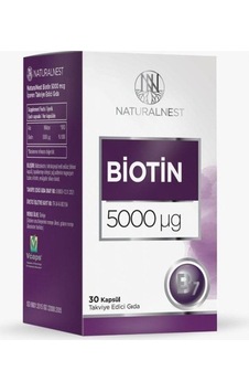 Naturalnest Biotin 5000mcg 30 Kapsül Naturalnest Biotin 5000mcg 30 Kapsül