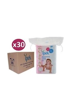 İpek Bebek Temizleme Pamuğu 60 Adet x 30 Paket İpek Bebek Temizleme Pamuğu 60 Adet x 30 Paket