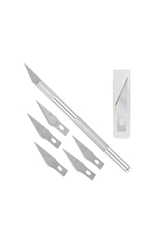 Kretuar Bıçağı 5 Yedek Bıçaklı 1 Paket Hobi Maket Tasarım Neşteri Çelik Alaşımlı Paslanmaz Hass Kretuar Bıçağı 5 Yedek Bıçaklı 1 Paket Hobi Maket Tasarım Neşteri Çelik Alaşımlı Paslanmaz Hass