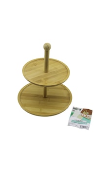 Yuvarlak 2 Katlı Ahşap - Bambu Servis Sunum Tahtası Çap: 20cm -- Çap:25cm Çok Renkli Yuvarlak 2 Katlı Ahşap - Bambu Servis Sunum Tahtası Çap: 20cm -- Çap:25cm Çok Renkli