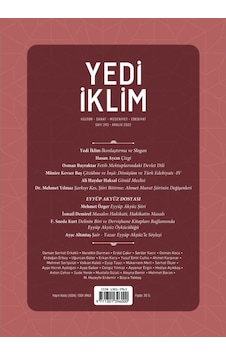 Yedi İklim 393.Sayı Aralık 2022 Yedi İklim 393.Sayı Aralık 2022