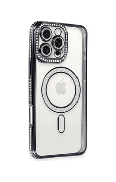 Apple İphone 16 Pro Kılıf Joke Simli Magneticsafe Kılıf - Gri Düz Renkli Apple İphone 16 Pro Kılıf Joke Simli Magneticsafe Kılıf - Gri Düz Renkli