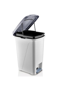 Iç Kovalı Pedallı Çöp Kovası 15 Litre Beyaz Iç Kovalı Pedallı Çöp Kovası 15 Litre Beyaz