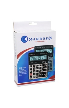 Arrow Hs-110 Hesap Makinesi 300gr 19.5 X 14.3 X 3.5cm 14 Haneli 112 Adım Kontrolü Pilli Diğer