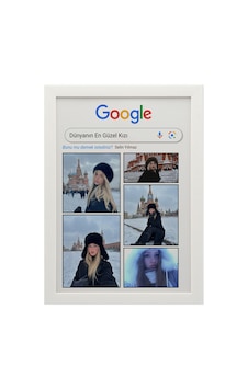 Google Arama Konseptli Kişiye Özel Poster Dünyanın En Güzel Kızı Tasarımı Çerçeveli Poster Tablo Beyaz Google Arama Konseptli Kişiye Özel Poster Dünyanın En Güzel Kızı Tasarımı Çerçeveli Poster Tablo Beyaz