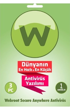 Webroot Secureanywhere Antivirus 3 Kullanıcı 1 Yıl (319994267) Webroot Secureanywhere Antivirus 3 Kullanıcı 1 Yıl (319994267)
