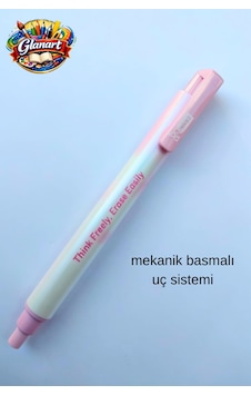 Mekanik Basmalı Kalem Tipi Silgi 1 Adet - Pembe Mekanik Basmalı Kalem Tipi Silgi 1 Adet - Pembe