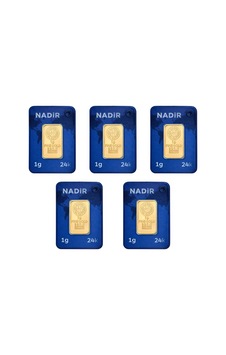 1 Gr 24 Ayar Nadir Gram Altın 5'li 1 Gr 24 Ayar Nadir Gram Altın 5'li