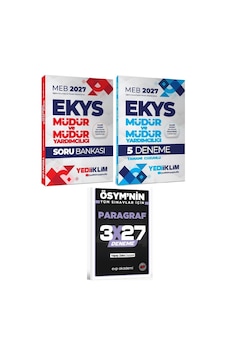 Yediiklim 2027 Meb Ekys Müdür Ve Yardımcılığı Soru Bankası + 5 Deneme 2 Li Set+evp Akademi Paragraf Yediiklim 2027 Meb Ekys Müdür Ve Yardımcılığı Soru Bankası + 5 Deneme 2 Li Set+evp Akademi Paragraf