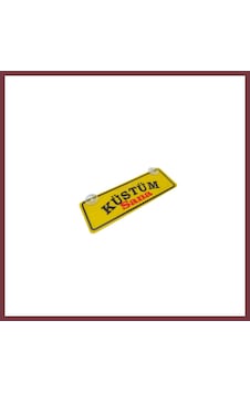 Storeşahin Küstüm Sana Yazılı Sarı Dekor Plaka Vantuzlu Cam Süsü 22x7.5cm Ks2 Shn0720 Storeşahin Küstüm Sana Yazılı Sarı Dekor Plaka Vantuzlu Cam Süsü 22x7.5cm Ks2 Shn0720