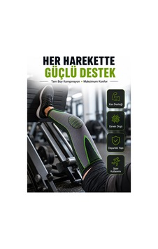 Diz Destekliği Fitness, Koşu Ve Antrenman İçin Kompresyon Dizlik Çok Renkli Çok Renkli