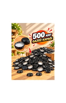 500 Adet Gazoz Kapağı Siyah