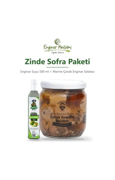 Zinde Sofra Paketi Enginar Suyu 500 Ml + Marine Çanak Enginar Salatası Zinde Sofra Paketi Enginar Suyu 500 Ml + Marine Çanak Enginar Salatası