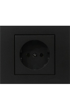 Atom Siyah Normal Priz 5060