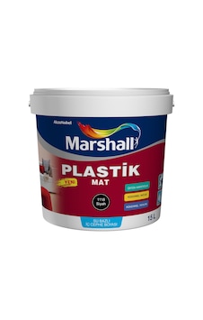 MARSHALL PLASTİK MAT SİYAH Su Bazlı İç Duvar Boyası 2.5LT=4KG-Si MARSHALL PLASTİK MAT SİYAH Su Bazlı İç Duvar Boyası 2.5LT=4KG-Si