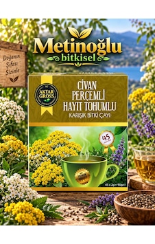 Aktar Gross Civan Perçemli Hayıt Tohumlu Çay 45 Süzen Poşet Aktar Gross Civan Perçemli Hayıt Tohumlu Çay 45 Süzen Poşet