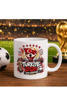 Bk Gift Türkiye Taraftar Temalı Dünya Futbol Kupası Tasarımlı Beyaz Kupa Bardak-4 Tek Yürek Milli Takım Ruhu Bk Gift Türkiye Taraftar Temalı Dünya Futbol Kupası Tasarımlı Beyaz Kupa Bardak-4 Tek Yürek Milli Takım Ruhu