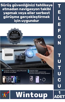 Telefontutucu Araç İçi Mıknatıslı Güçlü Tutuş Sarsıntı Önleyici Pratik Şık Magsafeli Telefon Tutucu Telefontutucu Araç İçi Mıknatıslı Güçlü Tutuş Sarsıntı Önleyici Pratik Şık Magsafeli Telefon Tutucu