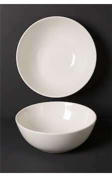 6'lı Truva Salata Kasesi 18cm Krem Rinart 6'lı Truva Salata Kasesi 18cm Krem Rinart
