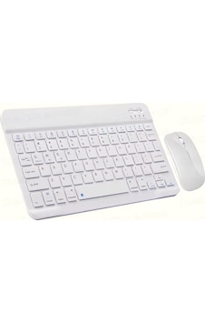 Schitec Kablosuz Klavye Ve Mouse Set Type-c Şarjlı Bluetooth 2.4g Bağlantlılı Beyaz Diğer Schitec Kablosuz Klavye Ve Mouse Set Type-c Şarjlı Bluetooth 2.4g Bağlantlılı Beyaz Diğer