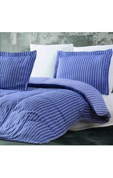 Maxstyle Bambu Çizgili Lacivert Çift Kişilik Nevresim Takımı Lacivert Maxstyle Bambu Çizgili Lacivert Çift Kişilik Nevresim Takımı Lacivert