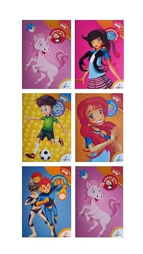 Coloring Book-boyama Kitabı 6 Kitap Set Coloring Book-boyama Kitabı 6 Kitap Set