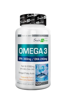 Suda Vitamin Omega 3 2000 Mg 100 Yumuşak Jel Kapsül