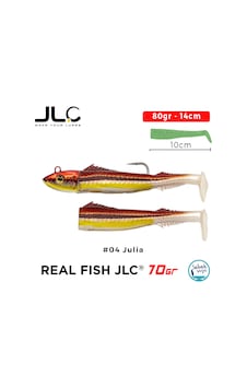 Jlc Real Fish 70 Combo Set 80gr 14cm 04 Julia 2+1 Silikon Balık Jlc Real Fish 70 Combo Set 80gr 14cm 04 Julia 2+1 Silikon Balık