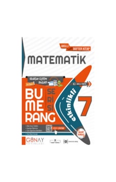Günay Yayınları 7. Sınıf Matematik Etkinlikli Bumerang Serisi Günay Yayınları 7. Sınıf Matematik Etkinlikli Bumerang Serisi