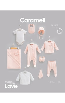 Caramell Very Nice 10 Parça Hastane Çıkışı Zıbın Seti Pembe renkli Caramell Very Nice 10 Parça Hastane Çıkışı Zıbın Seti Pembe renkli