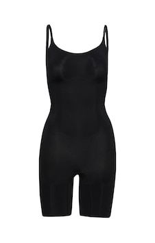 Calvin Klein Kadın Mid Thigh Siyah Bodysuit-12758 Siyah