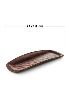 Rölyefli Hibrit Ahşap Köş. Kayık 33x14 Cm 2 Adet Kahverengi Rölyefli Hibrit Ahşap Köş. Kayık 33x14 Cm 2 Adet Kahverengi