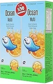 Ocean Multi Vitamin Balık Yağı Multi Mineral Kofre Paket Ocean Multi Vitamin Balık Yağı Multi Mineral Kofre Paket