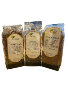 Asır Hekim Mısır Püskülü 24 G + Kiraz Sapı 34 G + Hibiskus 60 G