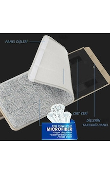 Spin Mop Tablet Mop Yedek Bezi 2 Adet Spin Mop Tablet Mop Yedek Bezi 2 Adet