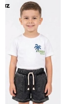 Trend Kids Trendebee Kids 2li Takım Penye Kotlu Palm Surf Baskılı Beyaz Trend Kids Trendebee Kids 2li Takım Penye Kotlu Palm Surf Baskılı Beyaz