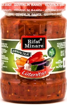 Rıfat Minare Lütenitsa Kahvaltılık Acı Sos Cam 540 G Rıfat Minare Lütenitsa Kahvaltılık Acı Sos Cam 540 G